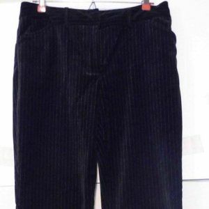 Tommy Hilfiger Womens Pants Sz 6 Black Pin Striped